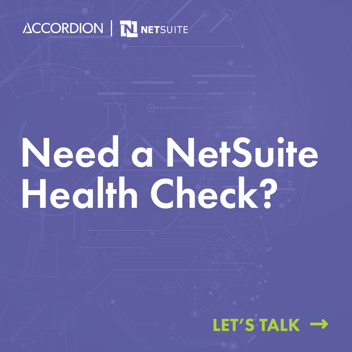 NetSuite Health Check Accordion